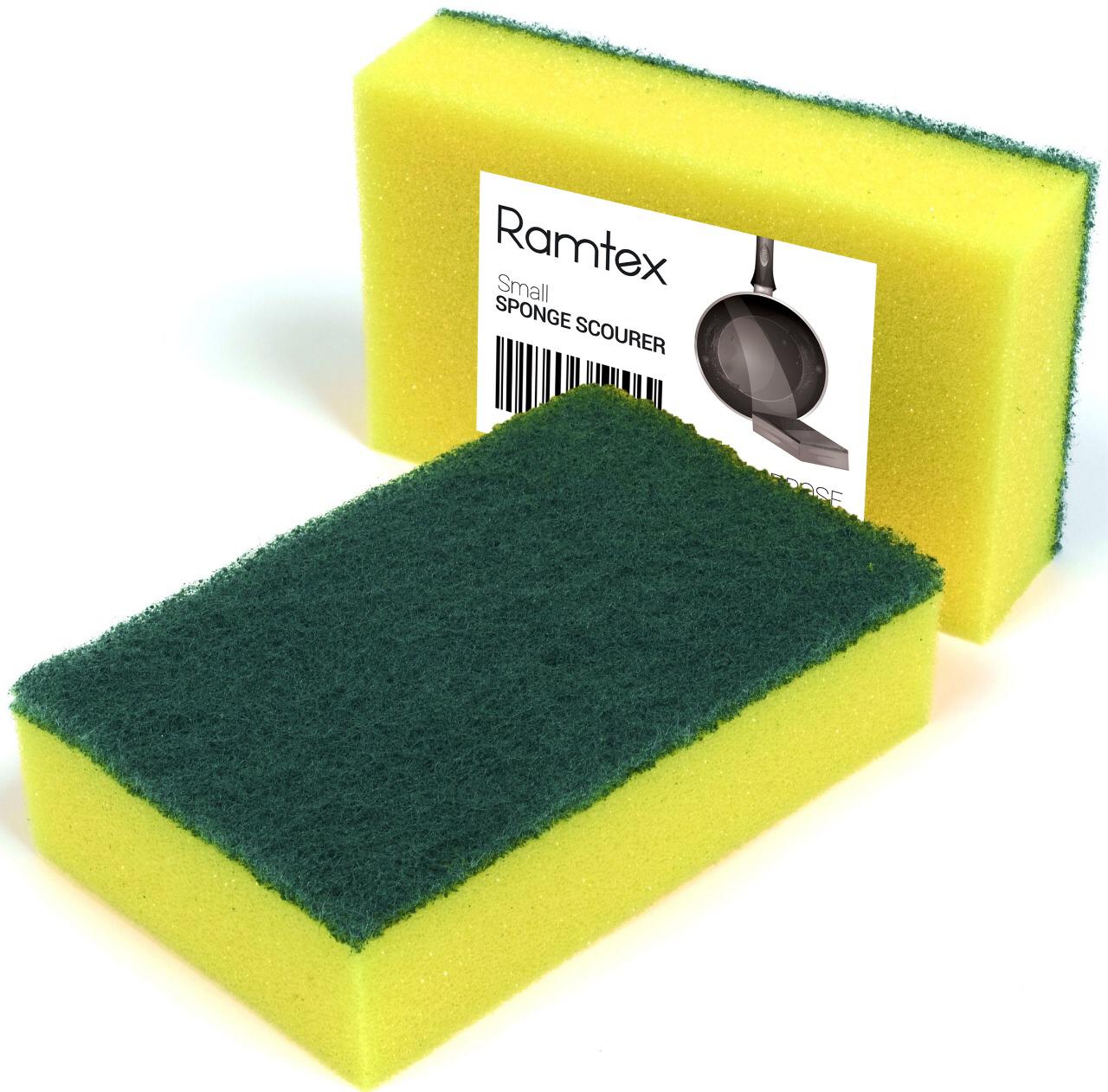 Larex Heavy Duty Scrub Sponge, 2 Count, Size:11 x 9 x 3 cm